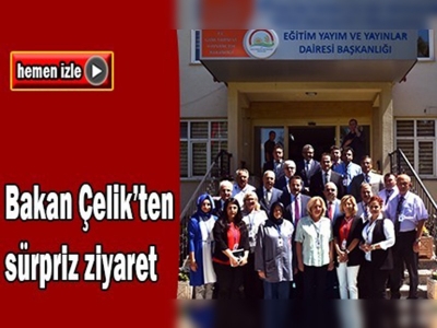 Bakan Faruk Çelik Eğitim Yayım ve Yayınlar Dairesi'ni ziyaret etti