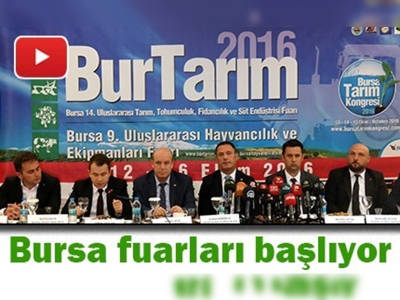 Bursa'da tarım ve hayvancılık sektörü fuarları