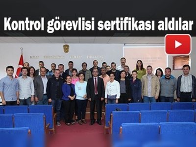 Çanakkale'de gıda kontrol görevlisi kursu tamamlandı