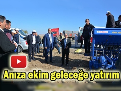 Çankırı'da anıza doğrudan ekim