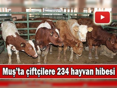 Genç çiftçiler hayvanlarını teslim aldı