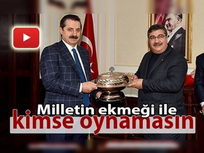 Faruk Çelik: ''Milletin ekmeği ile kimse oynamasın''