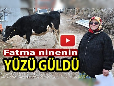 Alacasına ağlayan Fatma ninenin yüzü güldü