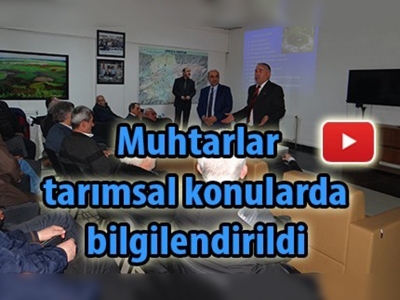 Düzce'de muhtarları bilgilendirme toplantısı