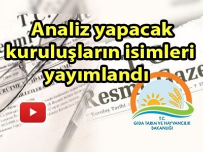 Gübre analiz kuruluşları ve fiyatları belirlendi