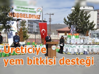 Gümüşhane'de üreticiye tohum dağıtıldı