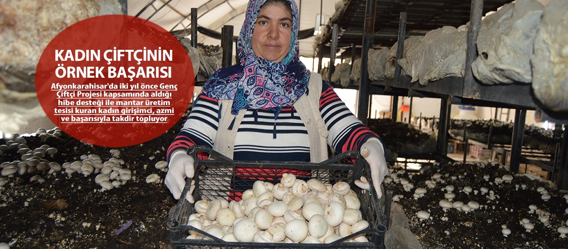 Kadın çiftçinin örnek başarısı