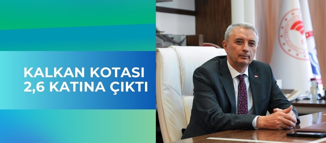 Kalkan kotası 2,6 katına çıktı