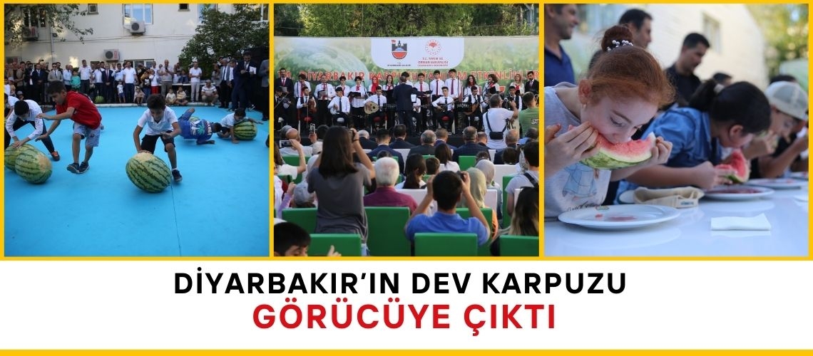 Diyarbakır’ın dev karpuzu görücüye çıktı