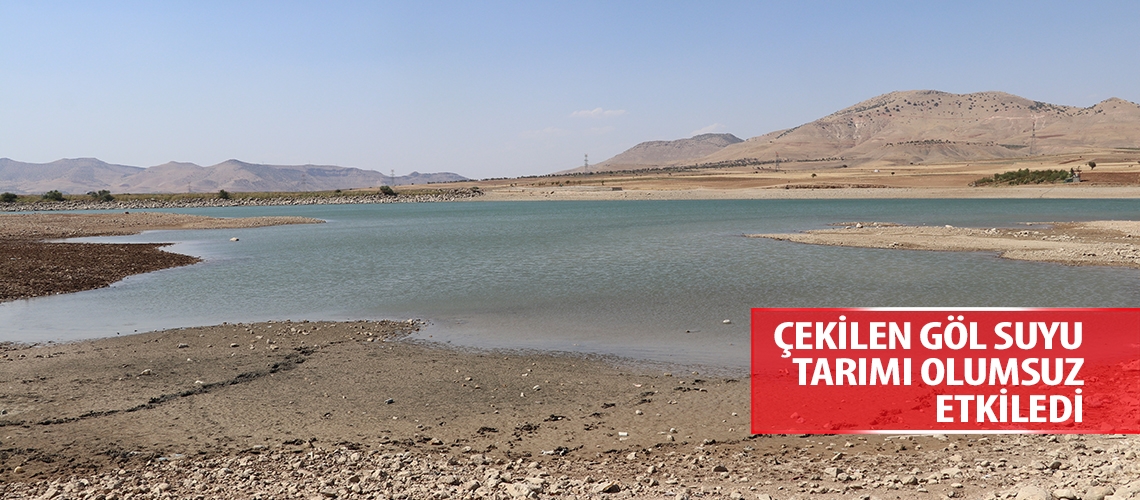 Çekilen göl suyu tarımı olumsuz etkiledi