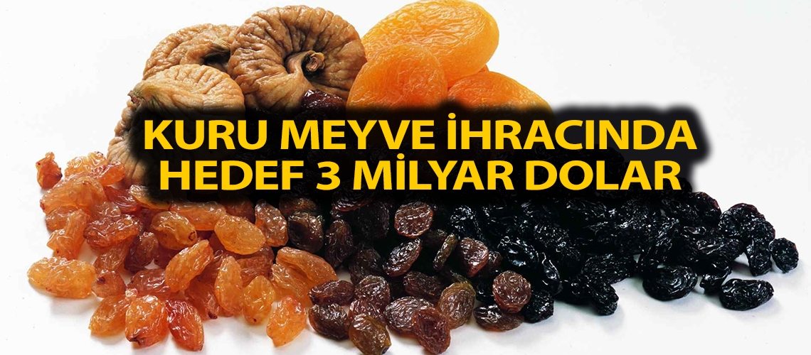 Kuru meyve ihracında hedef 3 milyar dolar