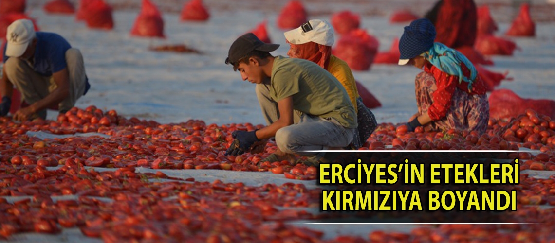 Erciyes’in etekleri kırmızıya boyandı