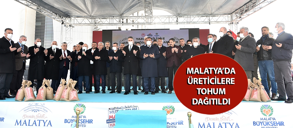 Malatya’da üreticilere tohum dağıtıldı