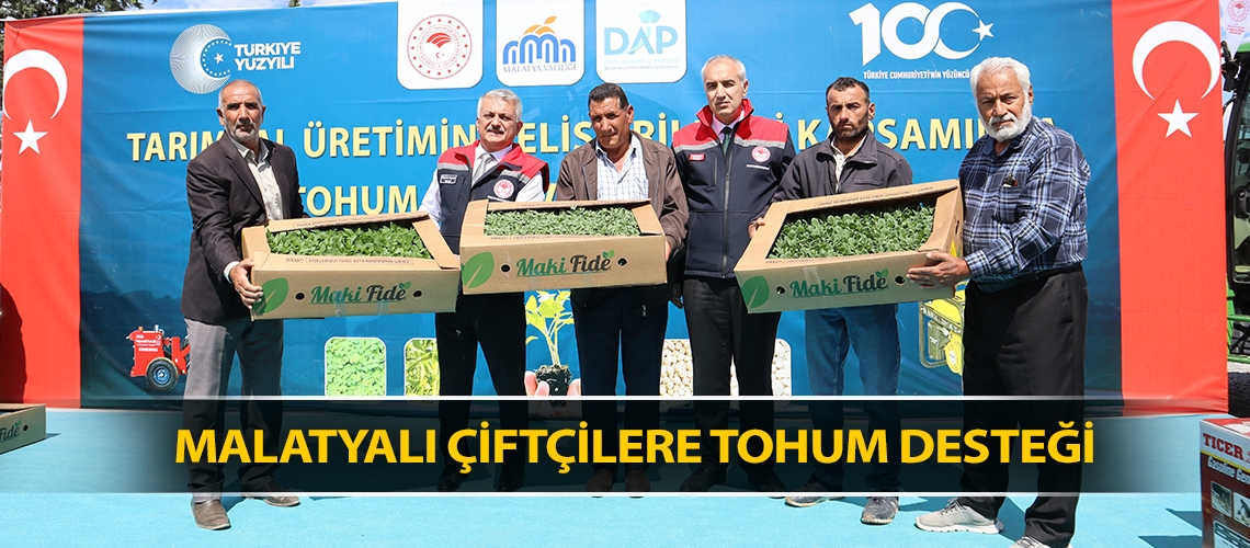 Malatyalı çiftçilere tohum desteği