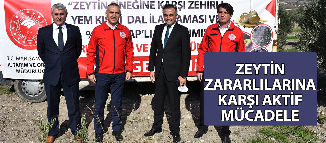 Zeytin zararlılarına karşı aktif mücadele