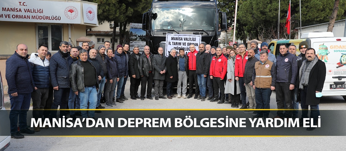 Manisa’dan deprem bölgesine yardım eli