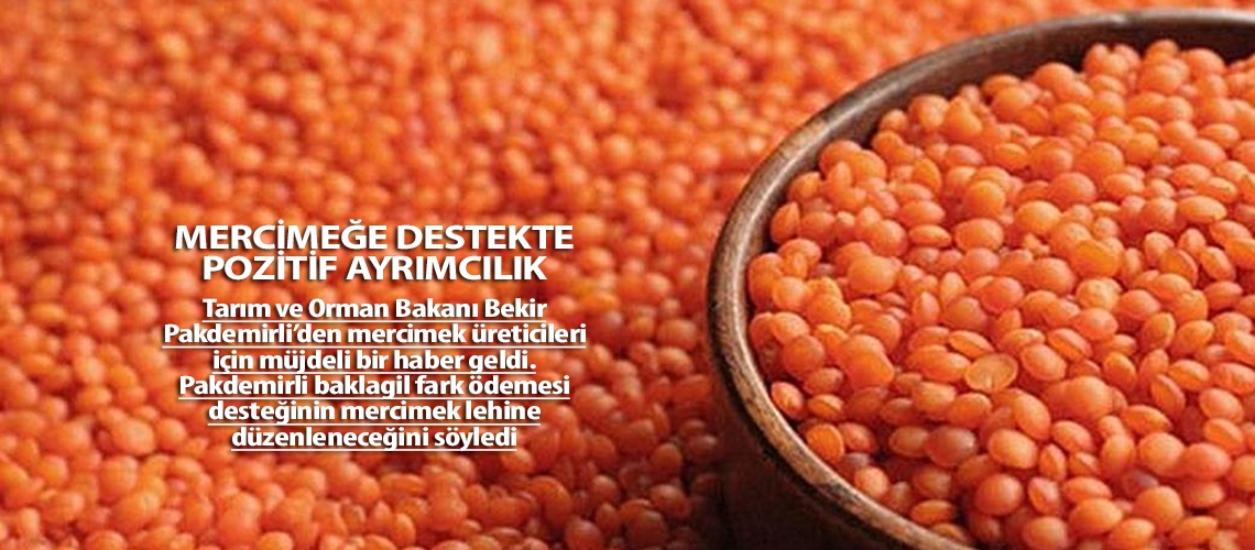 Mercimeğe destekte pozitif ayrımcılık