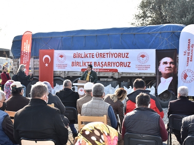 Muğla’da üreticiye yem ve bitki desteği yapıldı