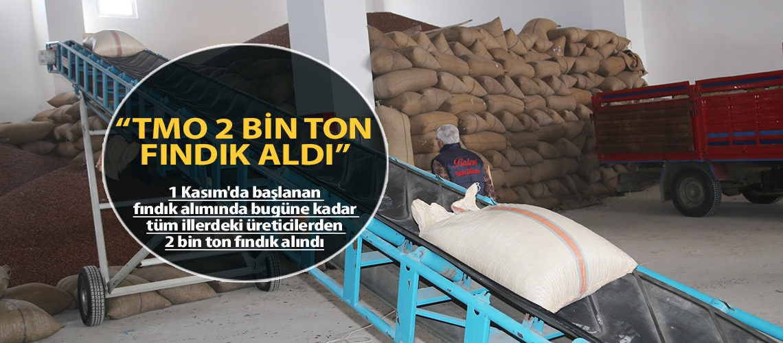 “TMO 2 bin ton fındık aldı”