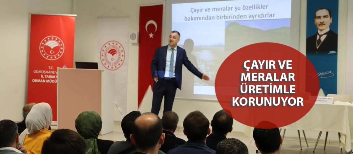 Çayır ve meralar üretimle korunuyor