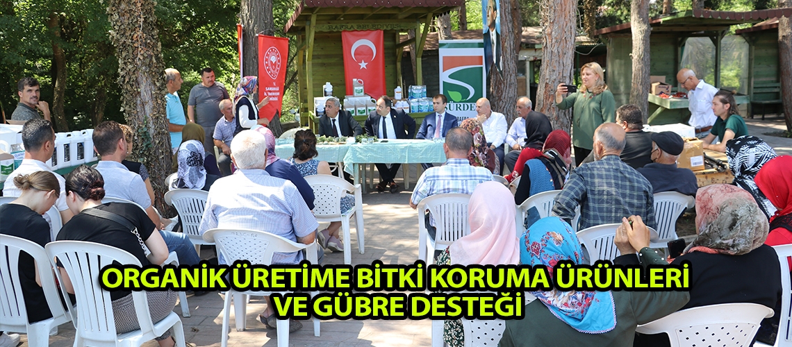 Organik üretime bitki koruma ürünleri ve gübre desteği