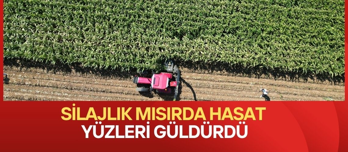 Silajlık mısırda hasat yüzleri güldürdü