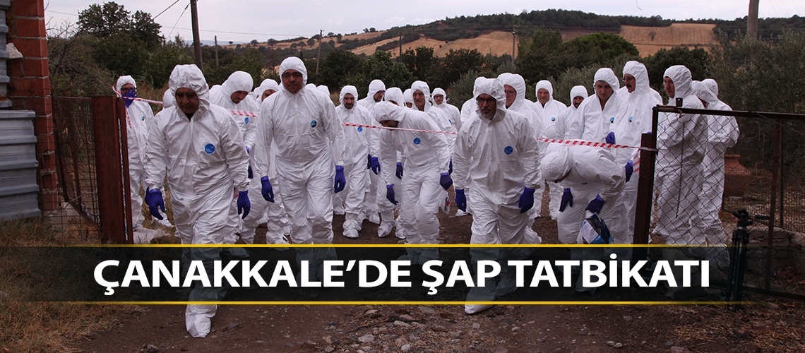 Çanakkale’de şap tatbikatı