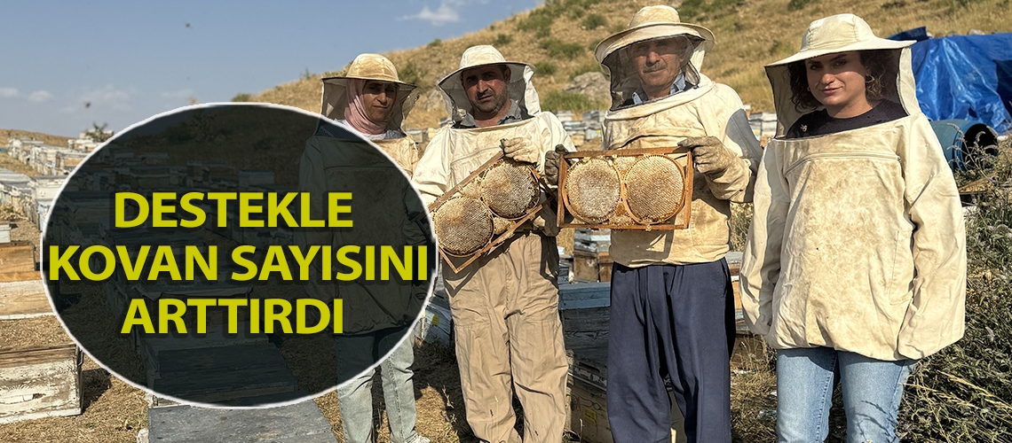 Destekle kovan sayısını arttırdı