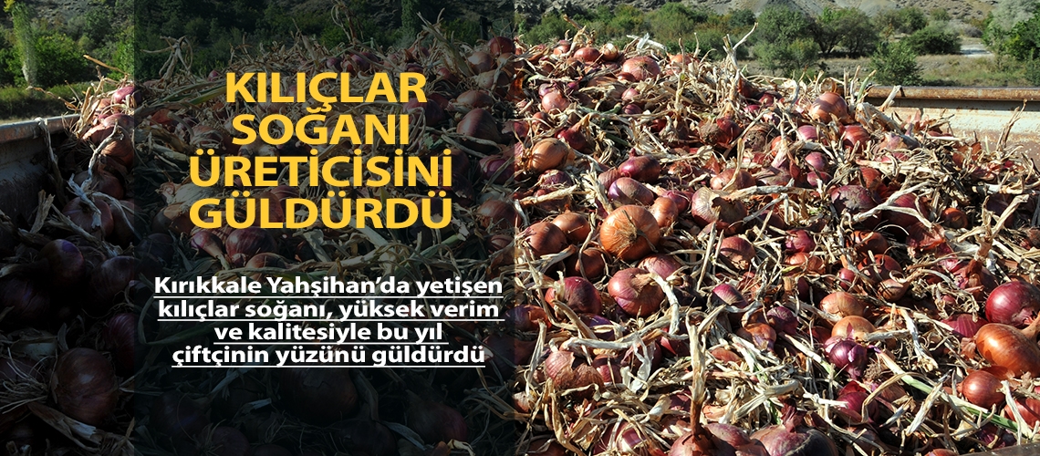 Kılıçlar soğanı üreticisini güldürdü