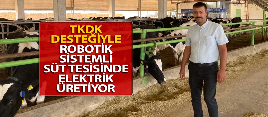 TKDK desteğiyle robotik sistemli süt tesisinde elektrik üretiyor