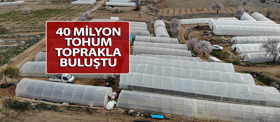 40 milyon tohum toprakla buluştu