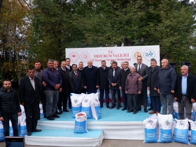 Erzurum'da 935 ton buğday tohumu dağıtıldı