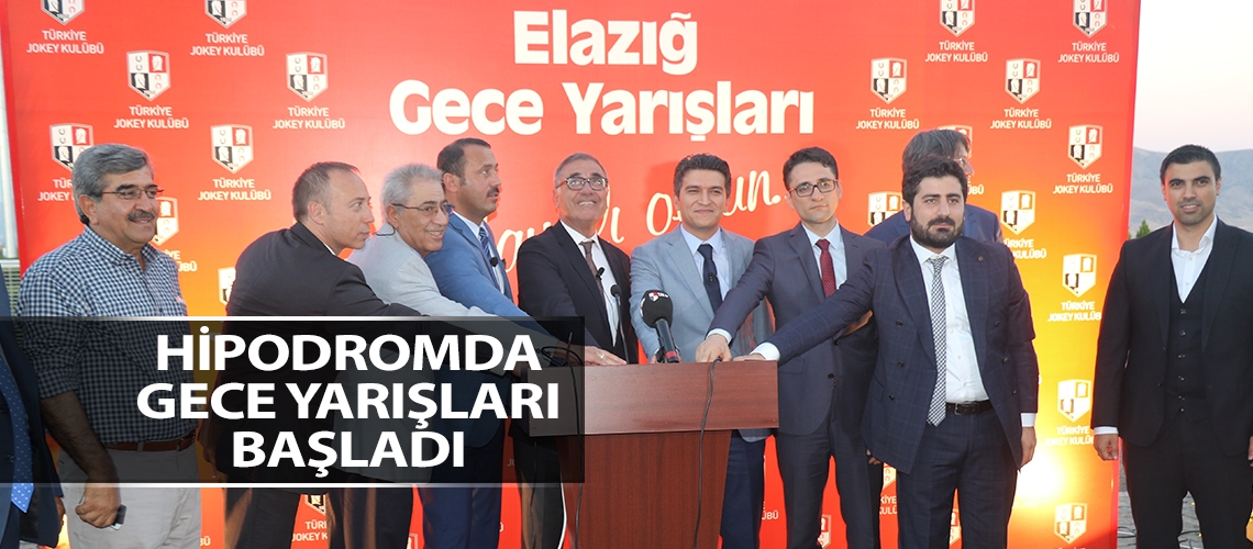 Elazığ hipodromunda gece yarışları