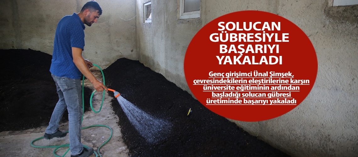 Solucan gübresiyle başarıyı yakaladı