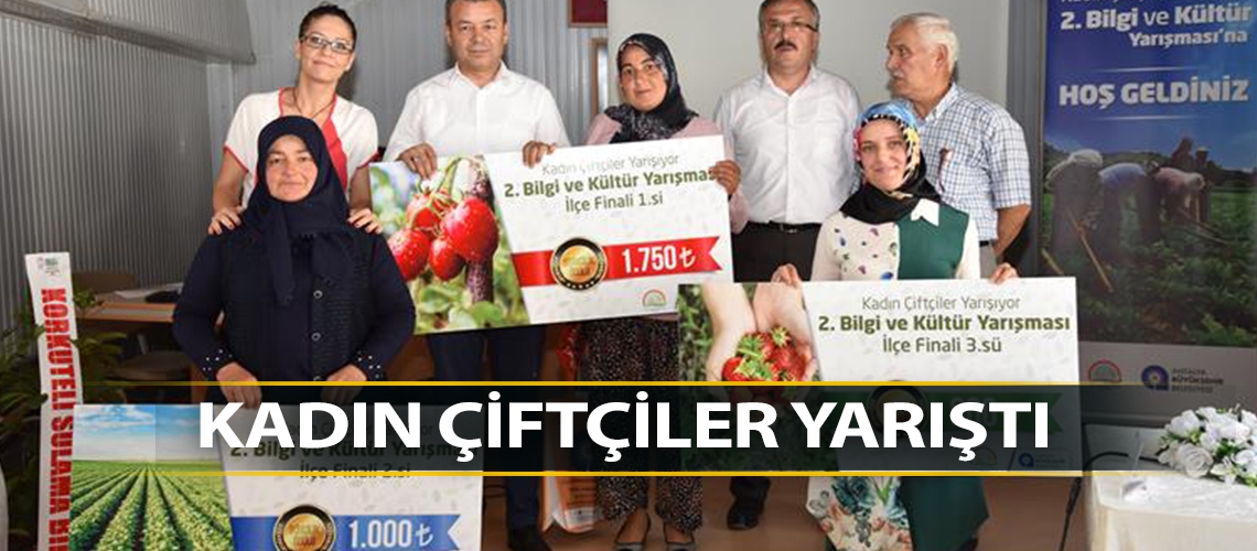 Kadın çiftçiler yarıştı