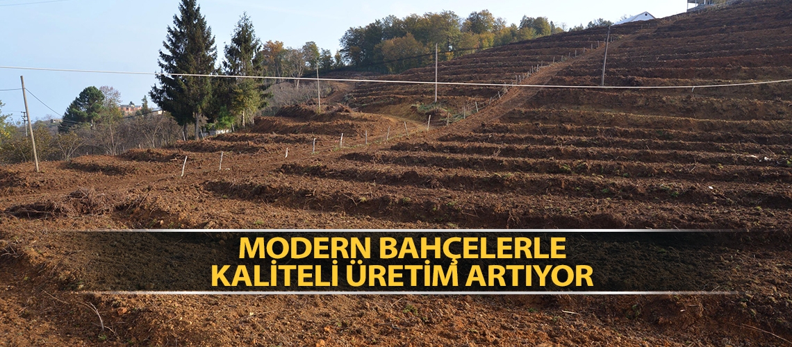 Modern bahçelerle kaliteli üretim artıyor