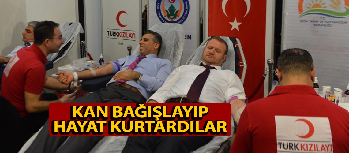 Kan bağışlayıp hayat kurtardılar