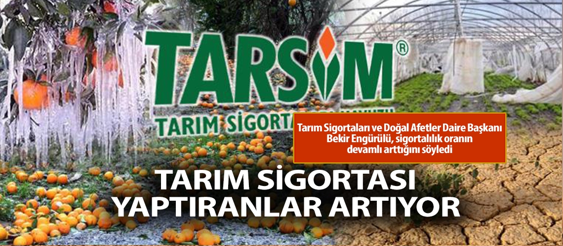 Tarım sigortası yaptıranlar artıyor