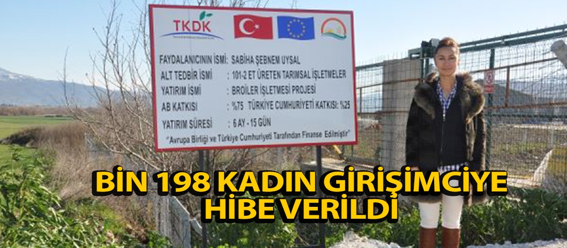 Bin 198 kadın girişimciye hibe verildi