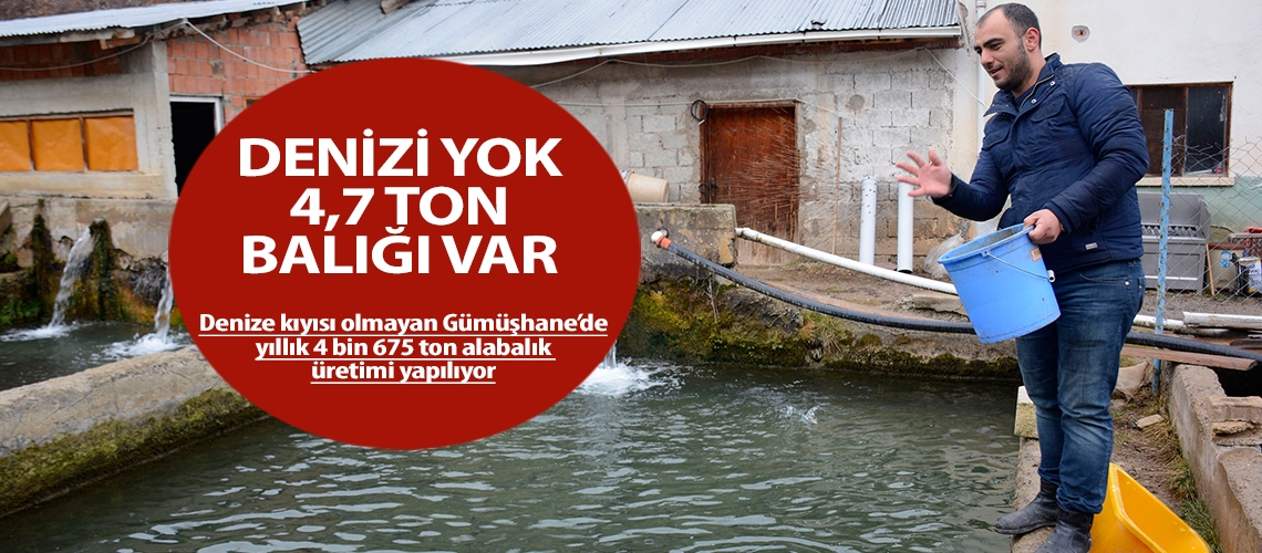 Denizi yok 4,7 ton balığı var