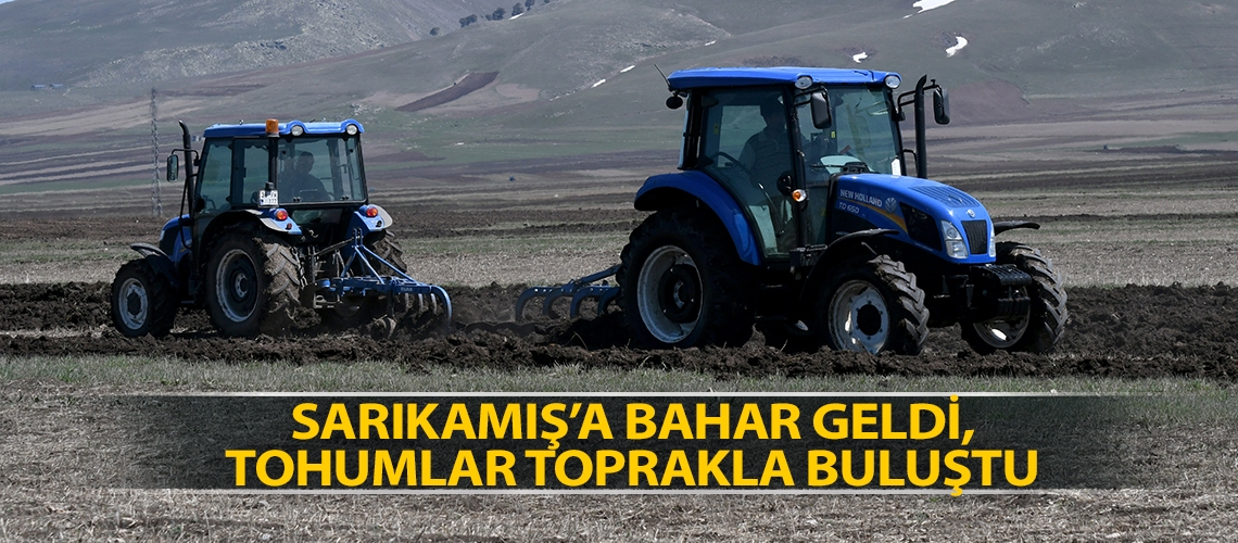 Sarıkamış’a bahar geldi, tohumlar toprakla buluştu