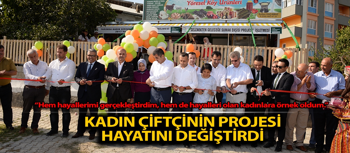 Kadın çiftçinin projesi hayatını değiştirdi