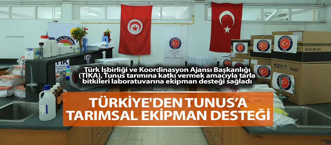 Türkiye'den Tunus’a tarımsal ekipman desteği