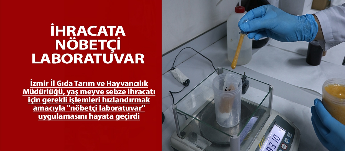 İhracata nöbetçi laboratuvar