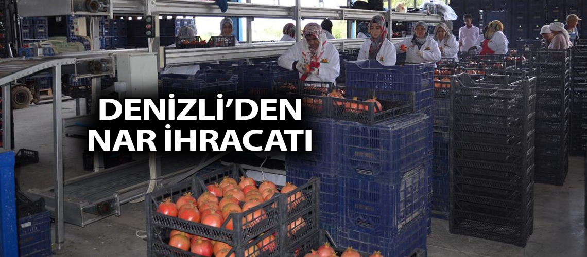 Denizli’den nar ihracatı