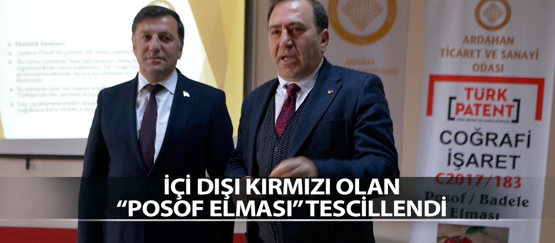 İçi dışı kırmızı olan Posof Elması tescillendi