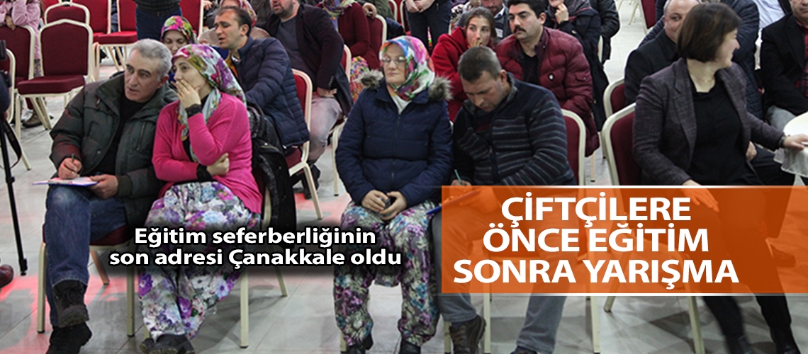 Çiftçilere önce eğitim sonra yarışma