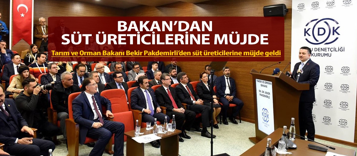 Bakan’dan süt üreticilerine müjde