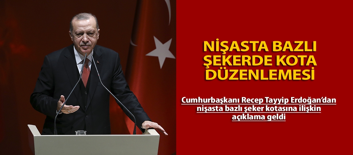 Nişasta bazlı şekerde kota düzenlemesi