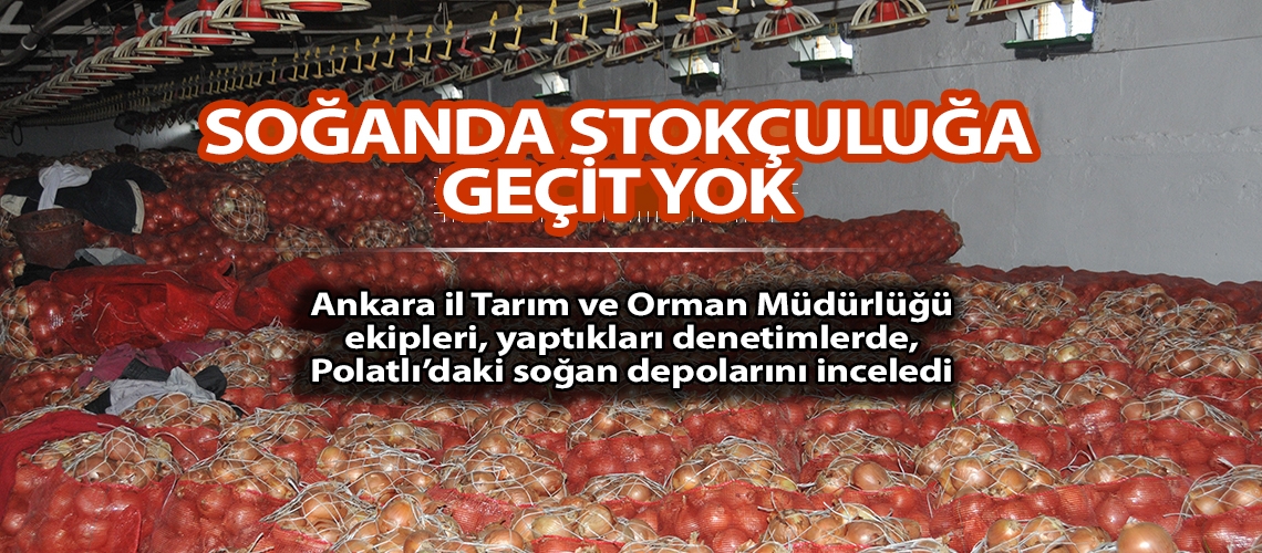 Soğanda stokçuluğa geçit yok